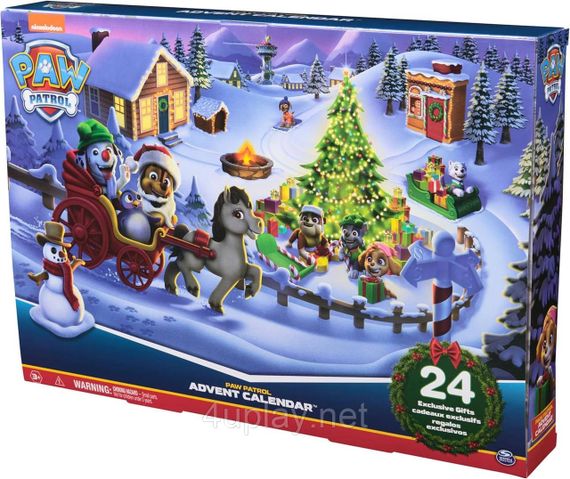 Адвент календарь Щенячий патруль 2024 Paw Patrol Advent Calendar Подарочный праздничный набор | Зображення 4