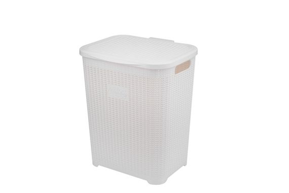 Кошик для білизни Violet House 1007 Віолетта White 45 л (1007 Виолетта WHITE 45 л) | Зображення 1