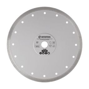 Диск алмазний відрізний 230 мм по керамограніту INTERTOOL CT-3105