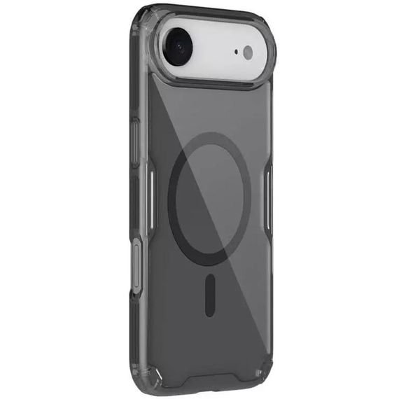 TPU чохол Nillkin Nature Pro Magnetic для Apple iPhone 17 Air (6.5") Чорний (прозорий)