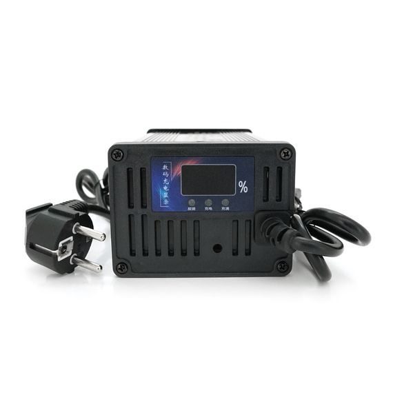 Зарядний пристрій для акумуляторів Li-ion 72V(84V),20S,8A, штекер Triangle plug (T-tipe/IEC/C13 N+L-), 185x88x60mm, 0,9 кг