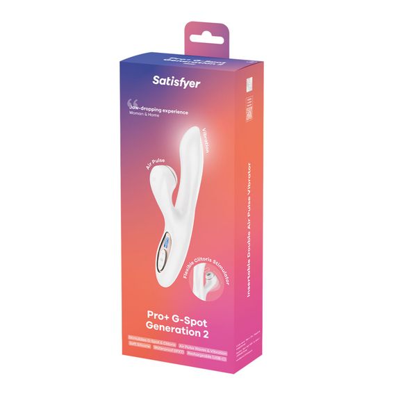 Вакуумний вібратор-кролик Satisfyer Pro+ G-Spot Generation 2 White | Зображення 7