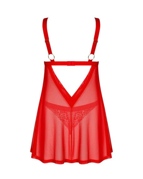 Бебі-дол Obsessive Elianes babydoll & thong XS/S Sex Aura | Зображення 3