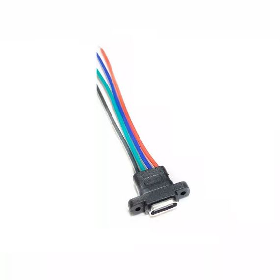 Врезной разъем, гнездо USB Type-C 4-pin мама | Зображення 1