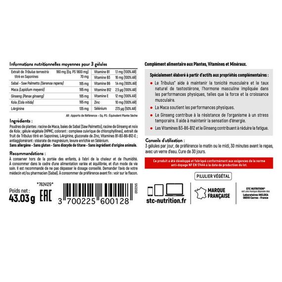 Трибулус STC NUTRITION TRIBULUS SYNERGY + 90 Caps | Зображення 2
