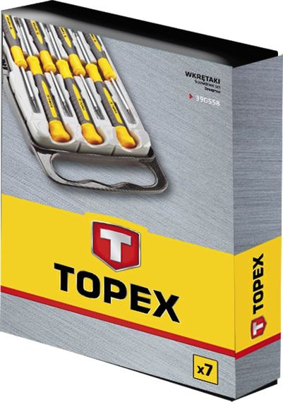 Отвёртки прецизионные TOPEX, набор 7 ед. (39D558) | Зображення 1