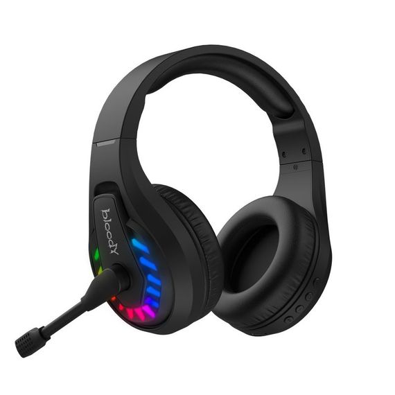 Гарнітура ігрова Bloody GR230 з LED підсвічуванням, чорний колір, Bluetooth v5.2 + 2.4GHz + 3.5 Jack | Зображення 7