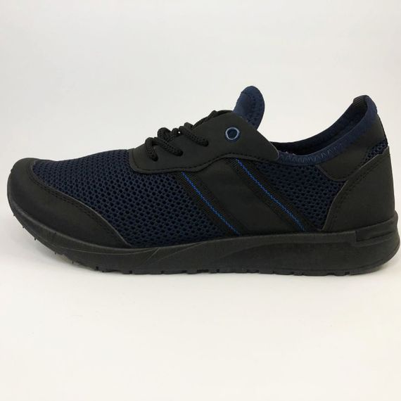 Кросівки чоловічі сітка 41 розмір. Літні кросівки, модні універсальні кросівки. Модель 46913. Колір: синій | Зображення 2