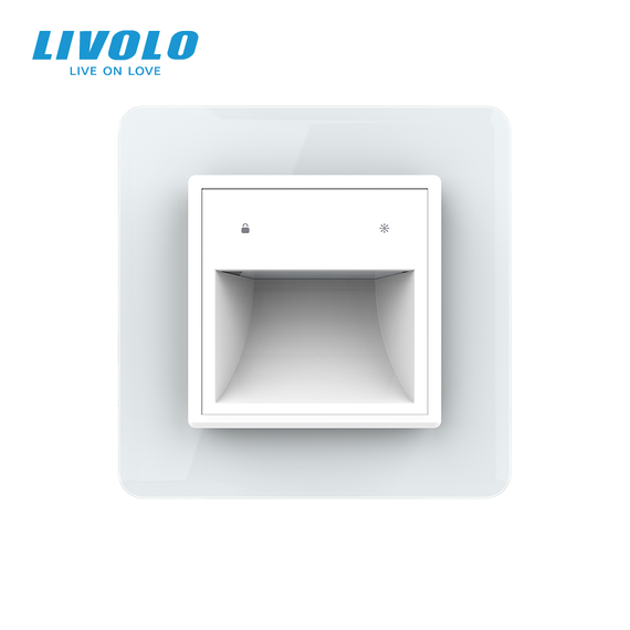 Світильник для сходів LIVOLO, білий, 2.5D скляна рамка, регулювання яскравості та кольору світла | Зображення 2