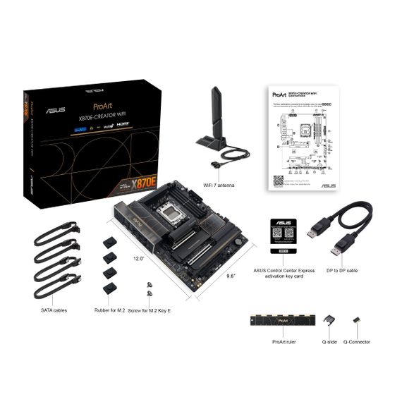 Материнcкая плата ASUS PROART X870E-CREATOR WIFI sAM5 X870E 4xDDR5 M.2 HDMI WiFi BT ATX 90MB1IG0-M0EAY0 | Зображення 1
