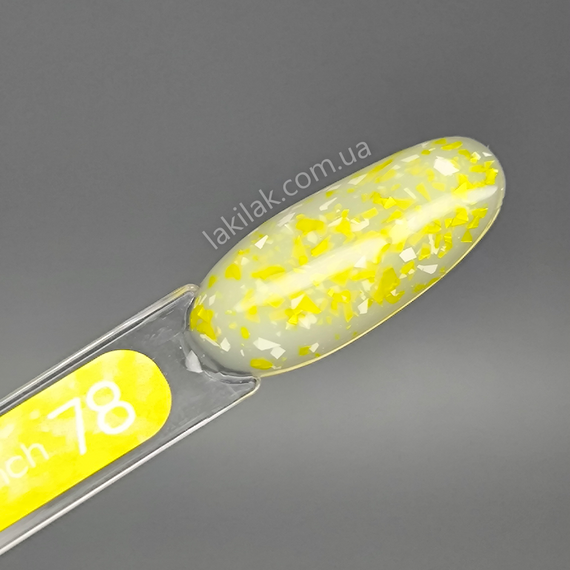 База Valeri French Base №78 (молочна з жовто-білою поталлю) 6мл