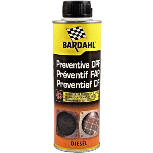 BARDAHL Присадка в диз. паливо для очищення фільтра сажі PREVENTIVE DPF 0.300мл.