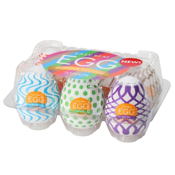 Набор мастурбаторов-яиц Tenga Egg Wonder Pack (6 яиц) Sex Aura