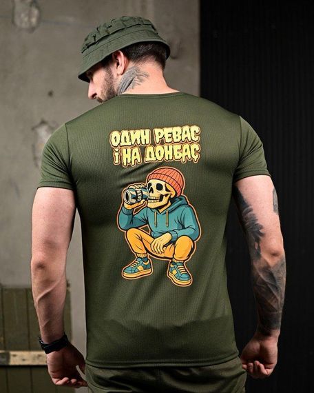 Тактична потоотводна футболка Revo oliva ПП7726