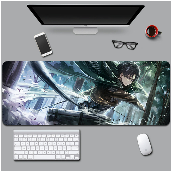 Ігрова поверхня для мишки з Аніме принтом "Атака Титанів / Attack on Titan" 800*300*3 мм 0608