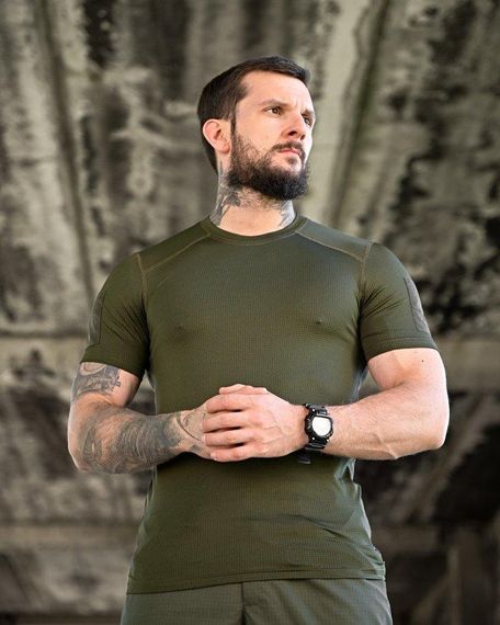 Тактична вологовідвідна футболка samuray Cooltuch oliva | Зображення 4