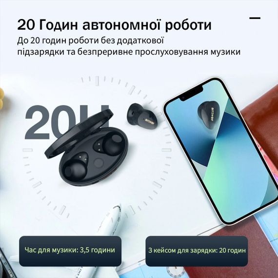 Навушники BlitzWolf чорний BW-FPE2 | Зображення 3