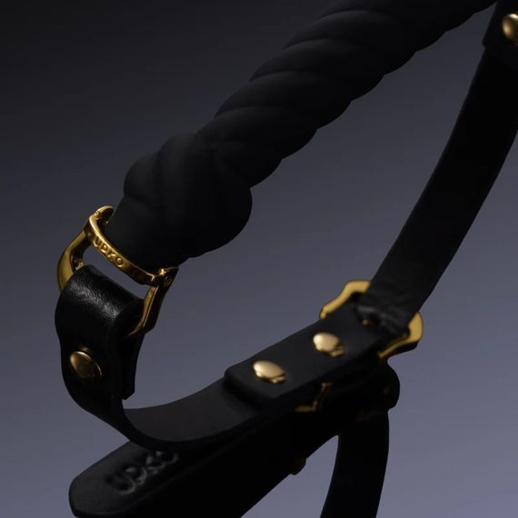Кляп у формі джгута UPKO Desire for Mouth Bondage Collection, чорний Sex Aura | Зображення 1