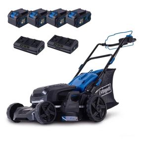 Газонокосарка акумуляторна Scheppach MP470-X SET XL2x2 (47 см, 25-75 мм, 75 л, BL, 2х20 В)