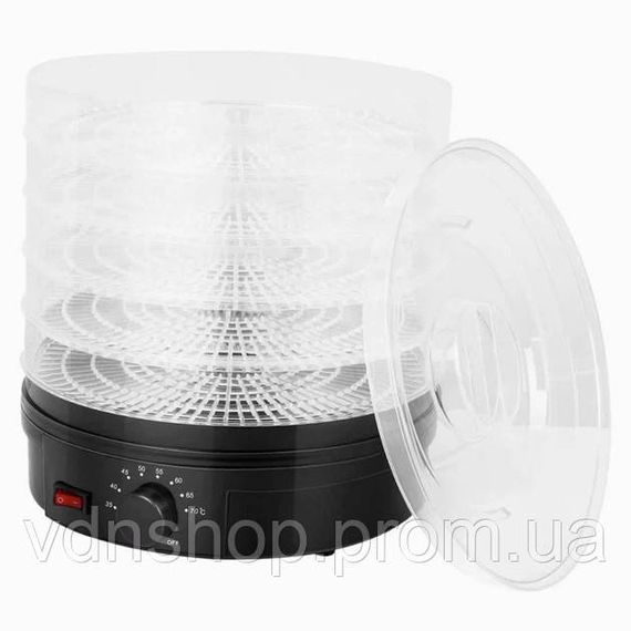 Сушка для фруктов и овощей 5 ярусов 800Вт черный Rainberg RB-912 электро дегидратор GT-13 | Зображення 1