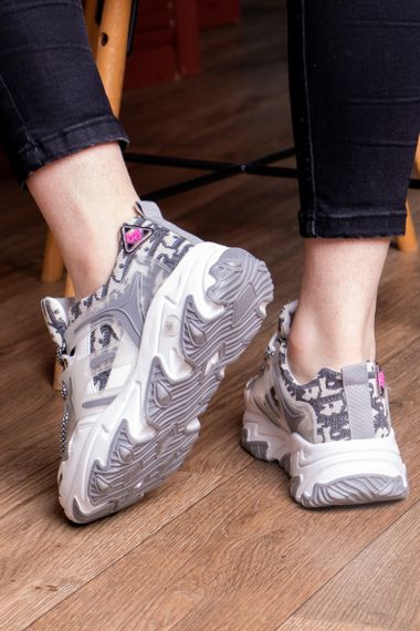 Кроссовки женские Fashion Rat 2468 37 размер 23 см Серый | Зображення 5