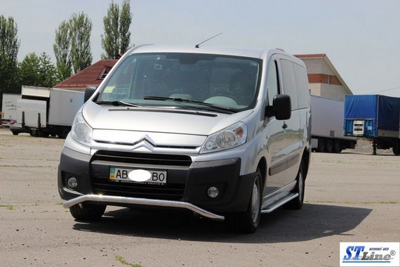Передній захист ST007 (нерж.) 60 мм для Citroen Jumpy 2007-2017 років | Зображення 2
