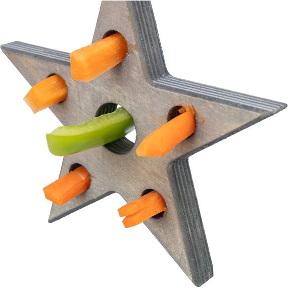 Іграшка Trixie для гризунів Зірка для ласощів сіра 14х17 см | Зображення 1