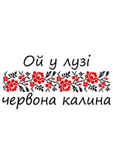 Футболка жіноча біла з принтом "Червона калина", L | Зображення 1