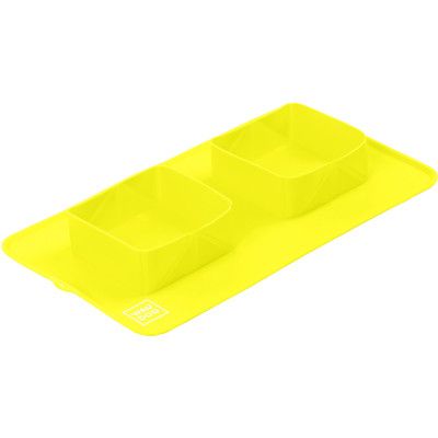 Посуда для собак WAUDOG Silicone Миска складная 385х230х50 мм желтая (50808)