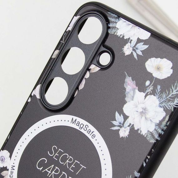 TPU+PC чохол Secret Garden with MagFit для Samsung Galaxy S23 FE Black | Зображення 5
