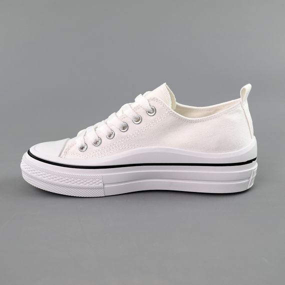 Кеди жіночі 591728 Білі 36 37 38 39 40 | Зображення 2