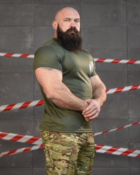 Тактична волога відвідна футболка SABUR скелет олива НП5205 | Зображення 2