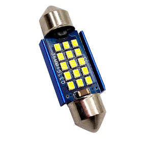 Автолампа Festoon, цоколь C5W, 2016 х 15 smd, обманка, 36 мм, белый, 9-24 В