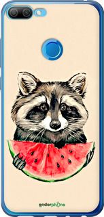 Чохол на Huawei Honor 9i Єнотик з кавуном "4605u-1853-2448"