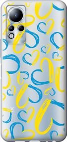Чехол на Infinix Note 11 Сердца UA "5292u-2754-17620"