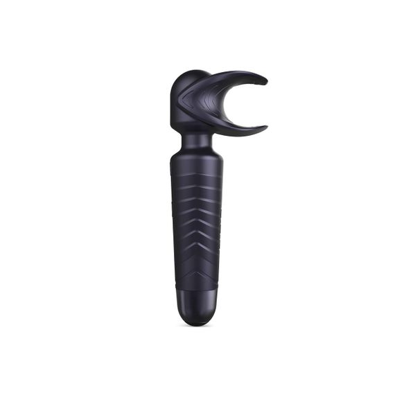 Мастурбатор-вибромассажер Manwan MAN.WAND EVO Black Plum, отлично для пар, виброминет