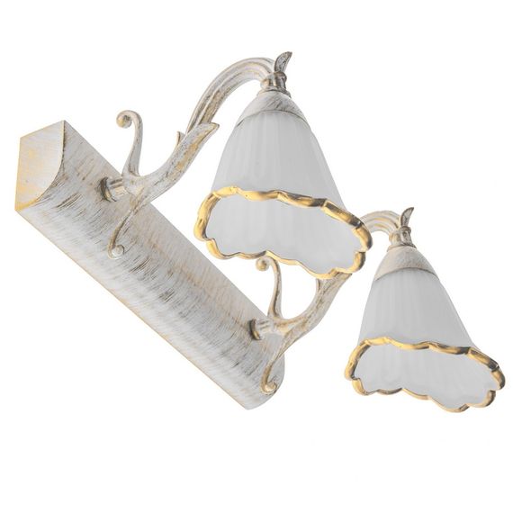 Светильник настенный накладной для картин винтаж SW-325/2 E14 WH/G