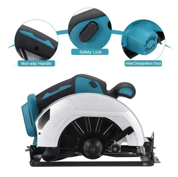 Акумуляторна циркулярна пила 180мм + 2 АКБ 48V XPRO Makita DHS680Z 18V LXT (234579527_3262) | Зображення 5