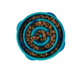 Миска-лабиринт для собак OutwardHound Fun Feeder Slo-Bowl, 20 см, бирюзовая