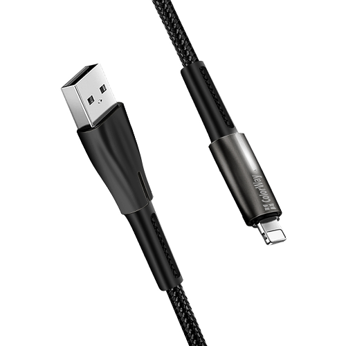 Кабель USB Lightning ColorWay CW-CBUL035-BK 2,4A 1м чорний | Зображення 1