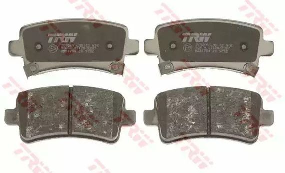 Колодки задні гальмівні Opel, TRW (GDB1784) дискові (95514644) | Зображення 4