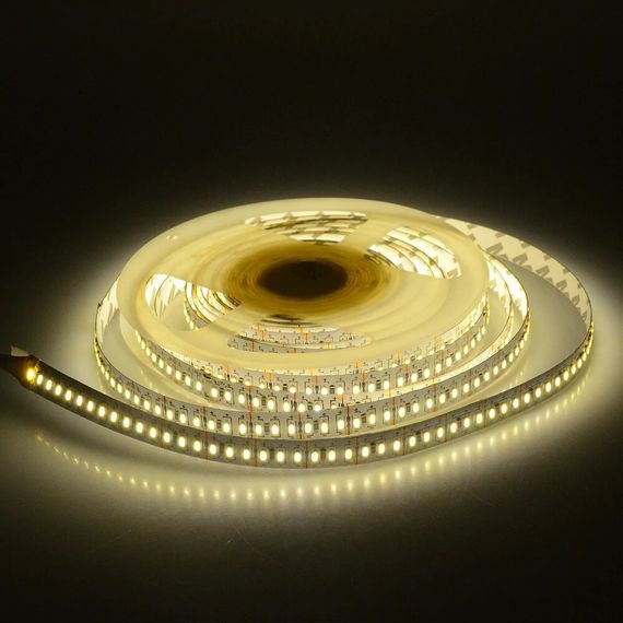 Світлодіодна стрічка негерметична теплий відтінок 12V 20.4W 3014 WHITE PCB IP20 1m (BY-029/204)