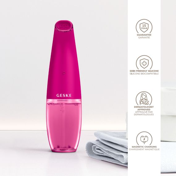 Очищуючий засіб для обличчя GESKE Aqua-Stream Face Cleanser 8в1 starlight, Малиновий | Зображення 2