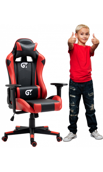 Кресло геймерское детское GT Racer X-5934-B Kids BlackRed | Зображення 1