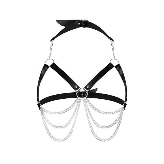 Жіноча портупея Art of Sex - Louise чорна XS-2XL, екошкіра