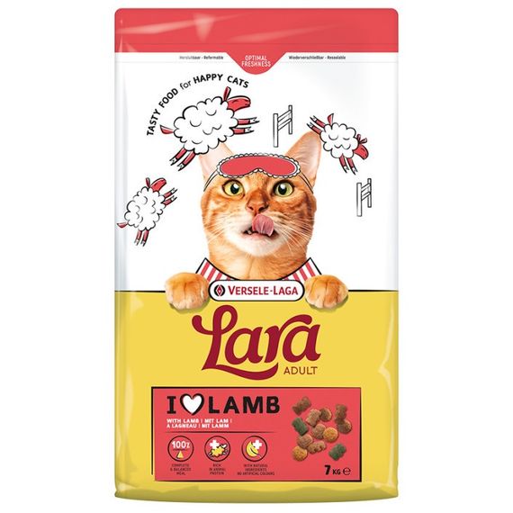 Сухий корм для котів з ягнятком Lara Adult with Lamb 7 кг