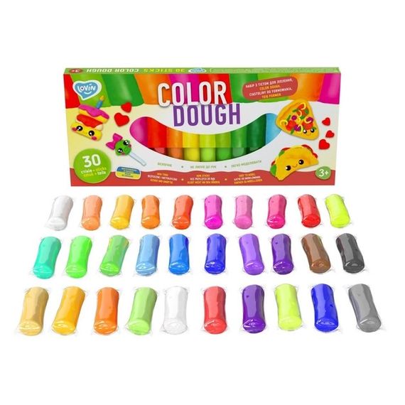 Тесто для лепки Lovin Color Dough 41205 30 цветов
