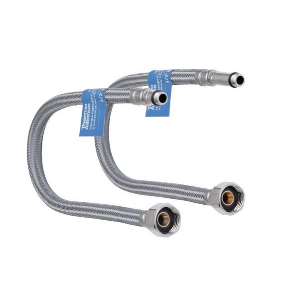 Шланг для під'єднання змішувача Thermo Alliance Standart (пара) 40 см NYLON M10x1/2"В TAS386W40