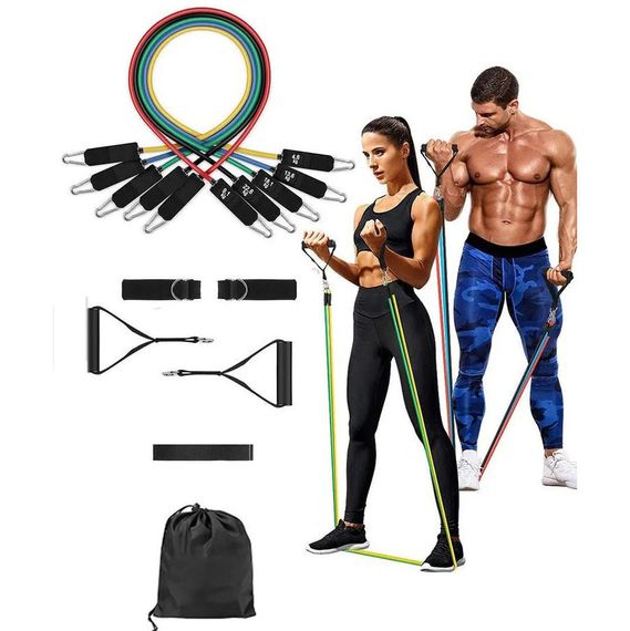 Фітнес еспандер гумовий, Еспандер гумовий вправи, Спортивна гумка для тренувань | Зображення 8