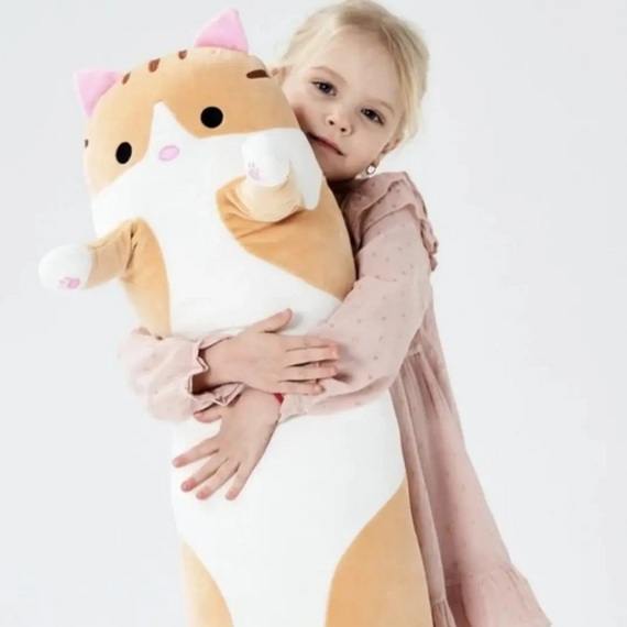 Великий кіт Батон м'яка іграшка, Плюшева іграшка-антистрес для дітей і дорослих | Зображення 5